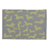 Modern eenvoudig teckel kussensloop (Achterkant)