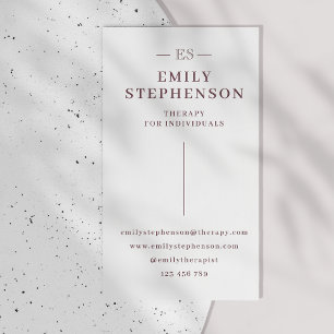 Modern eenvoudig therapeutisch Visitekaartje