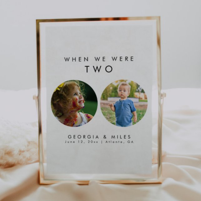 Modern eenvoudig toen we waren leeftijd foto tabel (Creator heeft geüpload)