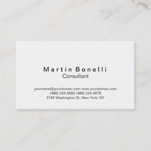 Modern eenvoudig trendy consultant Visitekaartje (Voorkant)