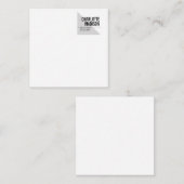 Modern Eenvoudig Trendy Minimalistisch Eenvoudig Notitiekaartje (Voorkant / Achterkant)