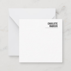 Modern Eenvoudig Trendy Minimalistisch Eenvoudig Notitiekaartje