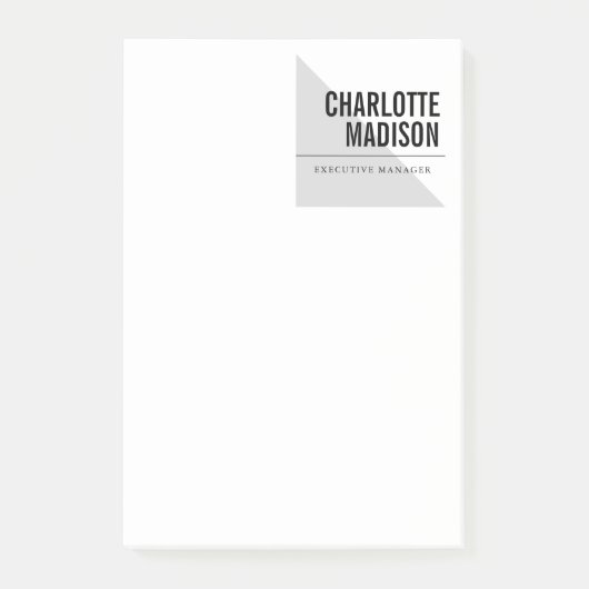 Modern Eenvoudig Trendy Minimalistisch Eenvoudig Post-it® Notes (Voorkant)