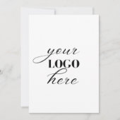 Modern Eenvoudig Uw Logo / Foto Custom Business (Voorkant)