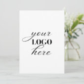 Modern Eenvoudig Uw Logo / Foto Custom Business (Staand voorkant)