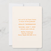 Modern eenvoudig verticaal foto-Afstuderen Kaart (Achterkant)