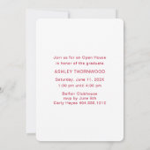 Modern eenvoudig verticaal foto-Afstuderen Kaart (Achterkant)