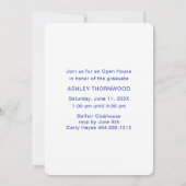 Modern eenvoudig verticaal foto-Afstuderen Kaart (Achterkant)