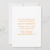 Modern eenvoudig verticaal foto-Afstuderen Kaart (Achterkant)