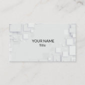 Modern eenvoudig vierkant visitekaartje (Voorkant)