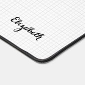 Modern Eenvoudig Vierkantjes Ontwerp Elegant Monog Bureaumat (Hoek)