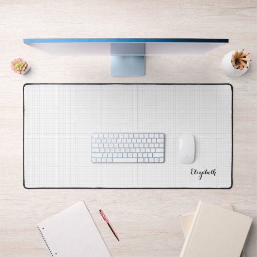 Modern Eenvoudig Vierkantjes Ontwerp Elegant Monog Bureaumat (Kantoor 1)