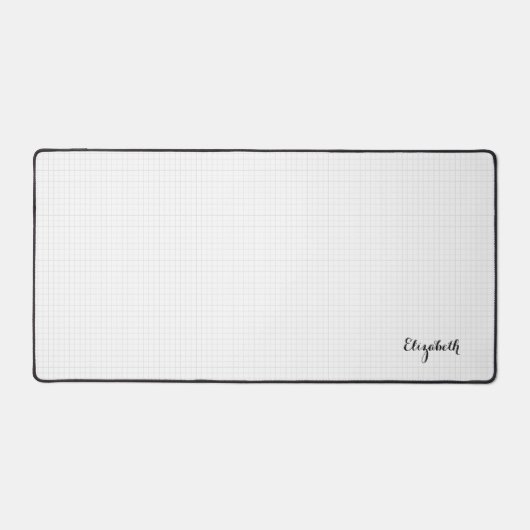 Modern Eenvoudig Vierkantjes Ontwerp Elegant Monog Bureaumat (Voorkant)