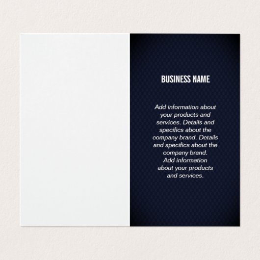 Modern | Eenvoudig Visitekaartje (Binnenkant ongevouwen)
