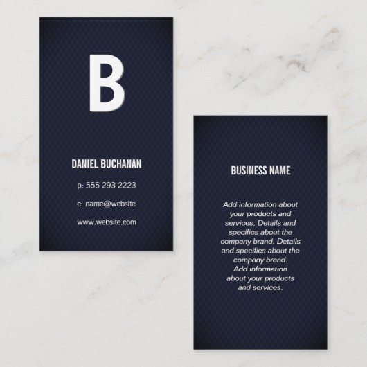 Modern | Eenvoudig Visitekaartje (Voorkant / Achterkant)