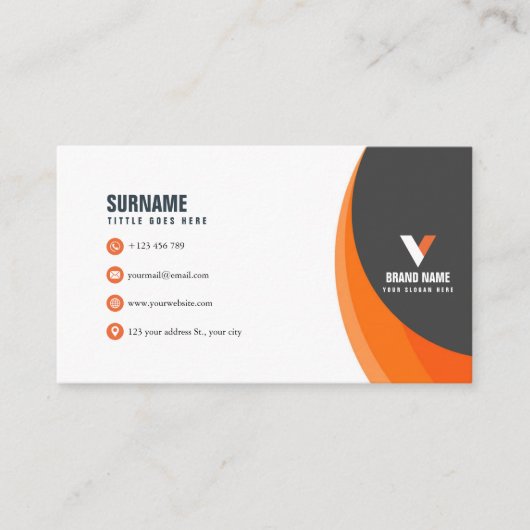 Modern eenvoudig visitekaartje (Voorkant)