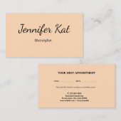 modern eenvoudig voeg jouw naam toe adrestekst afs afsprakenkaartje (Voorkant / Achterkant)