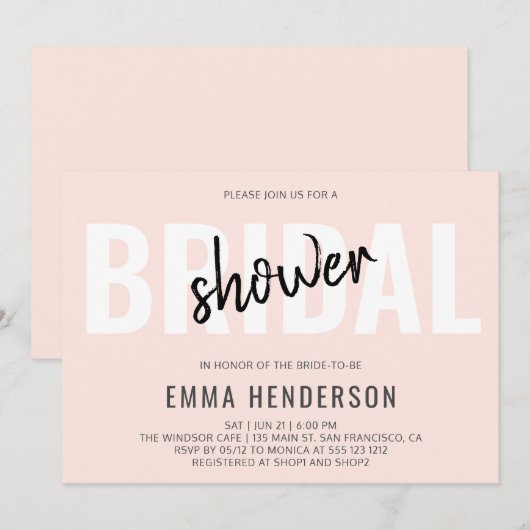 Modern eenvoudig Vrijgezellenfeest Kaart (Voorkant / Achterkant)