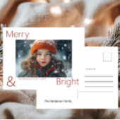 Modern Eenvoudig Vrolijk & Helder 1 Foto Briefkaart