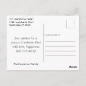 Modern Eenvoudig Vrolijk & Helder 1 Foto Briefkaart (Achterkant)