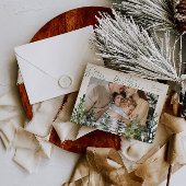 Modern Eenvoudig Vrolijk Kerstmis Foto Kerstmis Ka Feestdagenkaart