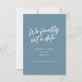 Modern Eenvoudig We Hebben Eindelijk Een Datum Huw Save The Date