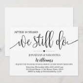 Modern eenvoudig We still do Trouwdag Kaart (Voorkant / Achterkant)