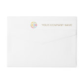 Modern Eenvoudig Wit en Goud Business Logo Branded (Achterkant)