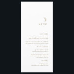 Modern Eenvoudig Wit Goud Olijftak Bruiloft Menu<br><div class="desc">Dit is een modern witgouden huwelijksmenu,  dat een vleugje elegantie toevoegt aan uw huwelijksfeestdecor. Alle tekst is bewerkbaar,  klik op 'Personaliseer deze sjabloon. Overeenkomende items zoals plaatskaarten,  tafelnummers en trouwbordjes zijn ook beschikbaar.</div>