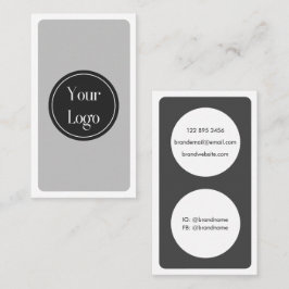 Modern eenvoudig wit grafiet minimalistisch visitekaartje