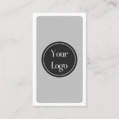 Modern eenvoudig wit grafiet minimalistisch visitekaartje (Voorkant)