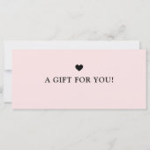 Modern Eenvoudig Wit Zakelijk Logo Cadeaubon (Achterkant)