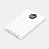 Modern Eenvoudig Zakelijk Logo Post-it® Notes (Schuin)