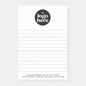 Modern Eenvoudig Zakelijk Logo Post-it® Notes (Voorkant)