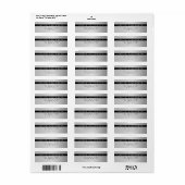 Modern eenvoudig zilveren look retouradres etiket (Full Sheet)