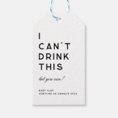 Modern Eenvoudig Zwangerschaps Aankondiging Gift L Cadeaulabel (Voorkant)