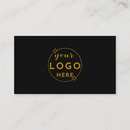 Modern Eenvoudig Zwart Logo Aangepaste Iconen Soci Visitekaartje (Achterkant)