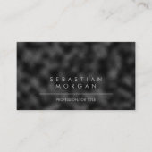 Modern Eenvoudig Zwart Minimalistisch Textured Visitekaartje (Voorkant)