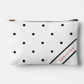 Modern eenvoudig zwart Polka Dot patroon Etui (Voorkant)
