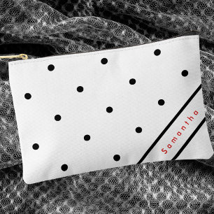 Modern eenvoudig zwart Polka Dot patroon Etui