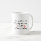 Modern Eenvoudig Zwart-Wit Happy moederdag Koffiemok (Voorkant rechts)