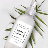 Modern Eenvoudig Zwart Wit Kamer Spray Fles Etiket