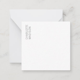 Modern Eenvoudig Zwart Wit Trend Minimalistisch Ee Notitiekaartje