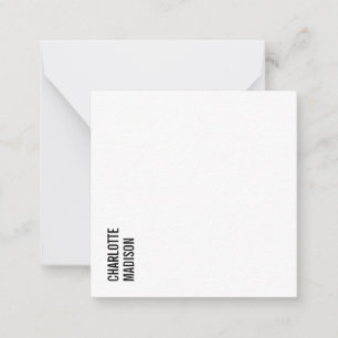 Modern Eenvoudig Zwart Wit Trend Minimalistisch Ee Notitiekaartje