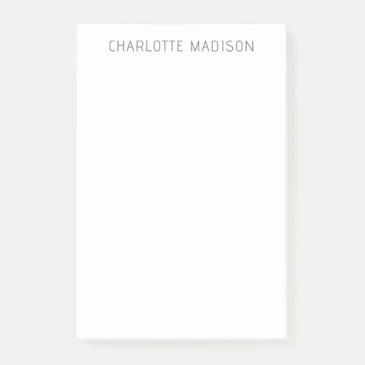 Modern Eenvoudig Zwart Wit Trend Minimalistisch Ee Post-it® Notes (Voorkant)