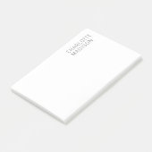 Modern Eenvoudig Zwart Wit Trend Minimalistisch Ee Post-it® Notes (Schuin)