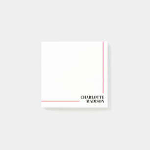 Modern Eenvoudig Zwart Wit Trendy Minimalistisch E Post-it® Notes