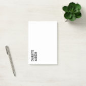 Modern Eenvoudig Zwart Wit Trendy Minimalistisch E Post-it® Notes (Kantoor)