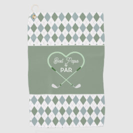 Modern Eenvoudige Beste Papa door Par Men Golfhanddoek