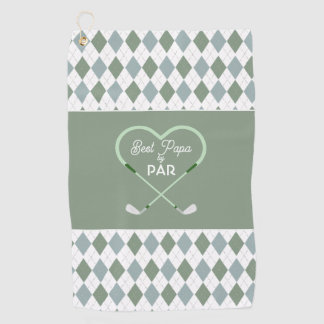 Modern Eenvoudige Beste Papa door Par Men Golfhanddoek